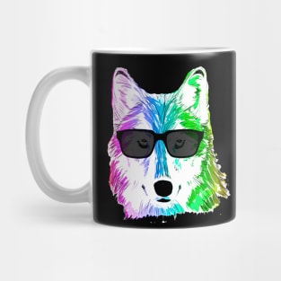 Rainbow Wolf Mug